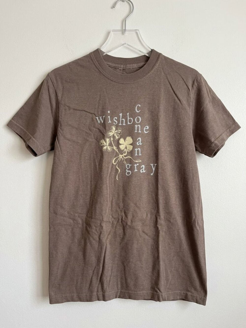 Conan Gray Crossword Wishbone T-Shirt Reprint Brown Savana